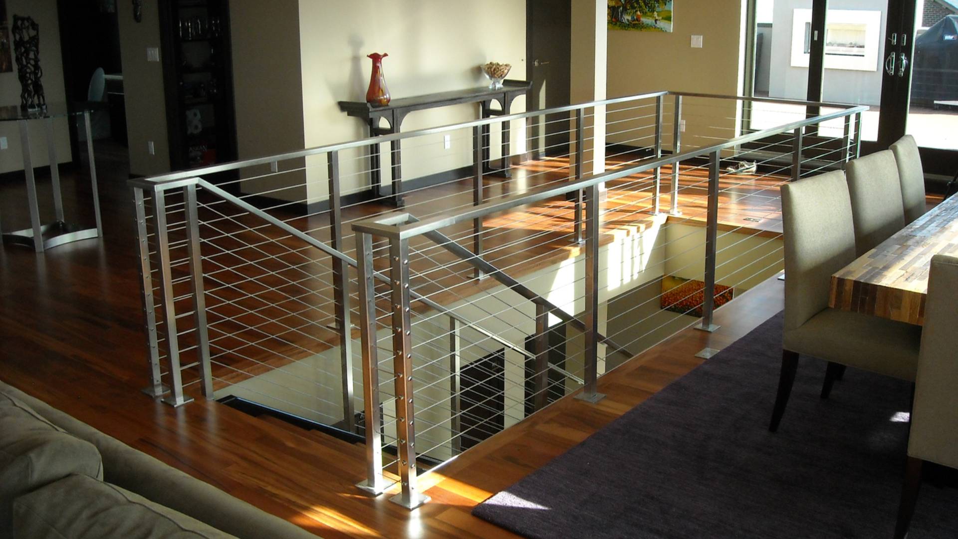 custom build railing installation process
