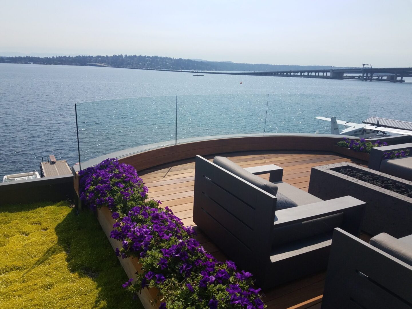 Glass style railings for decks and interiors