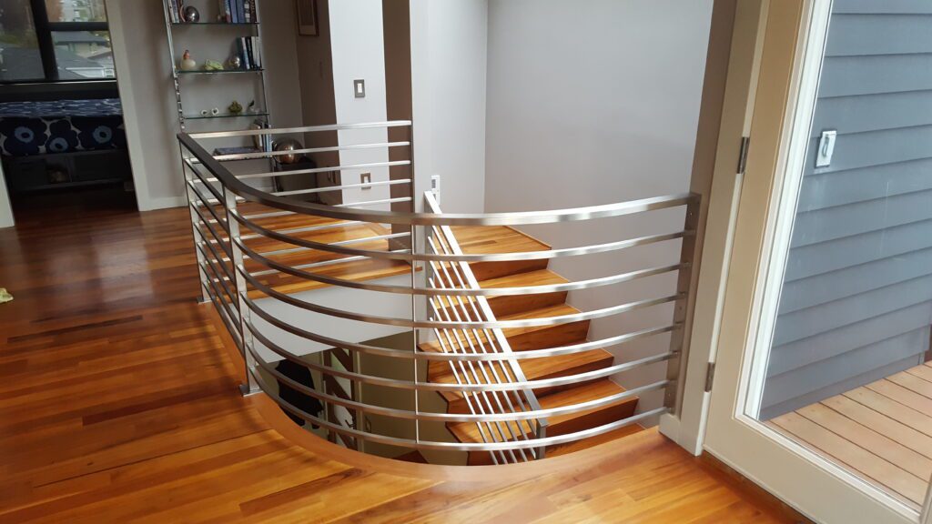 Custom home railings designed for new home