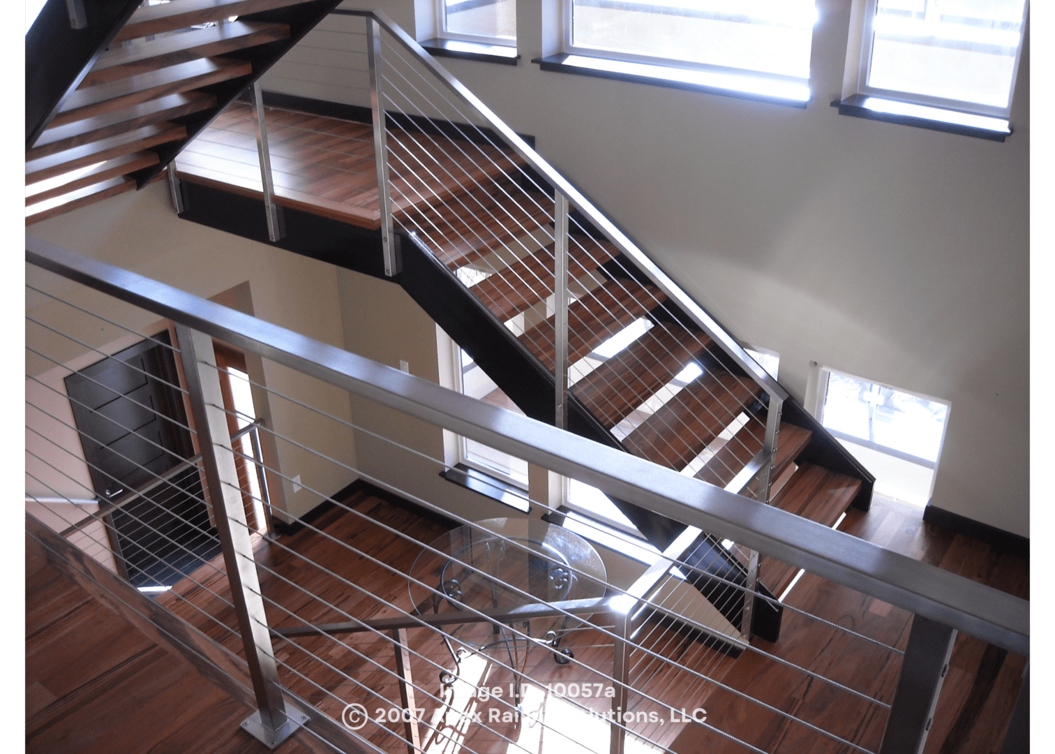 custom interior railings inside a home