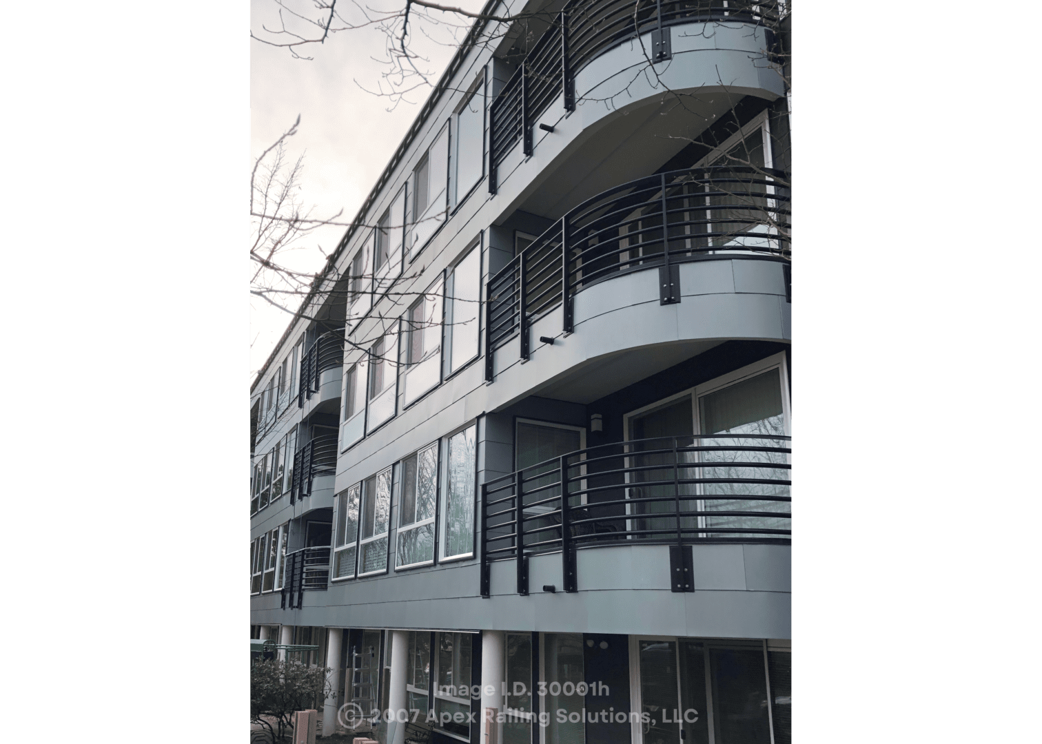 A building with safe balcony spaces